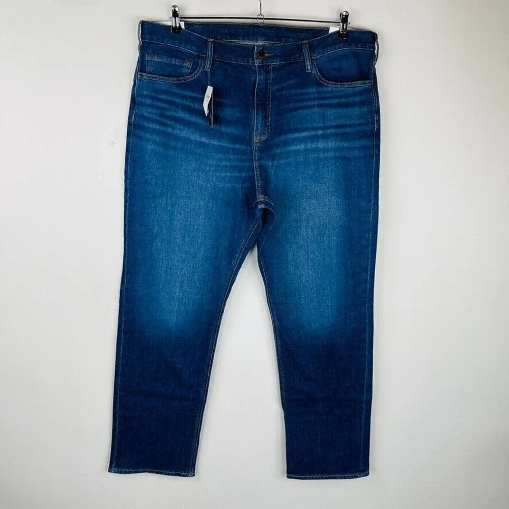 New Banana Republic Mens Straight Size 44 x 34 Organic Cotton Mid‎ Rise NWT